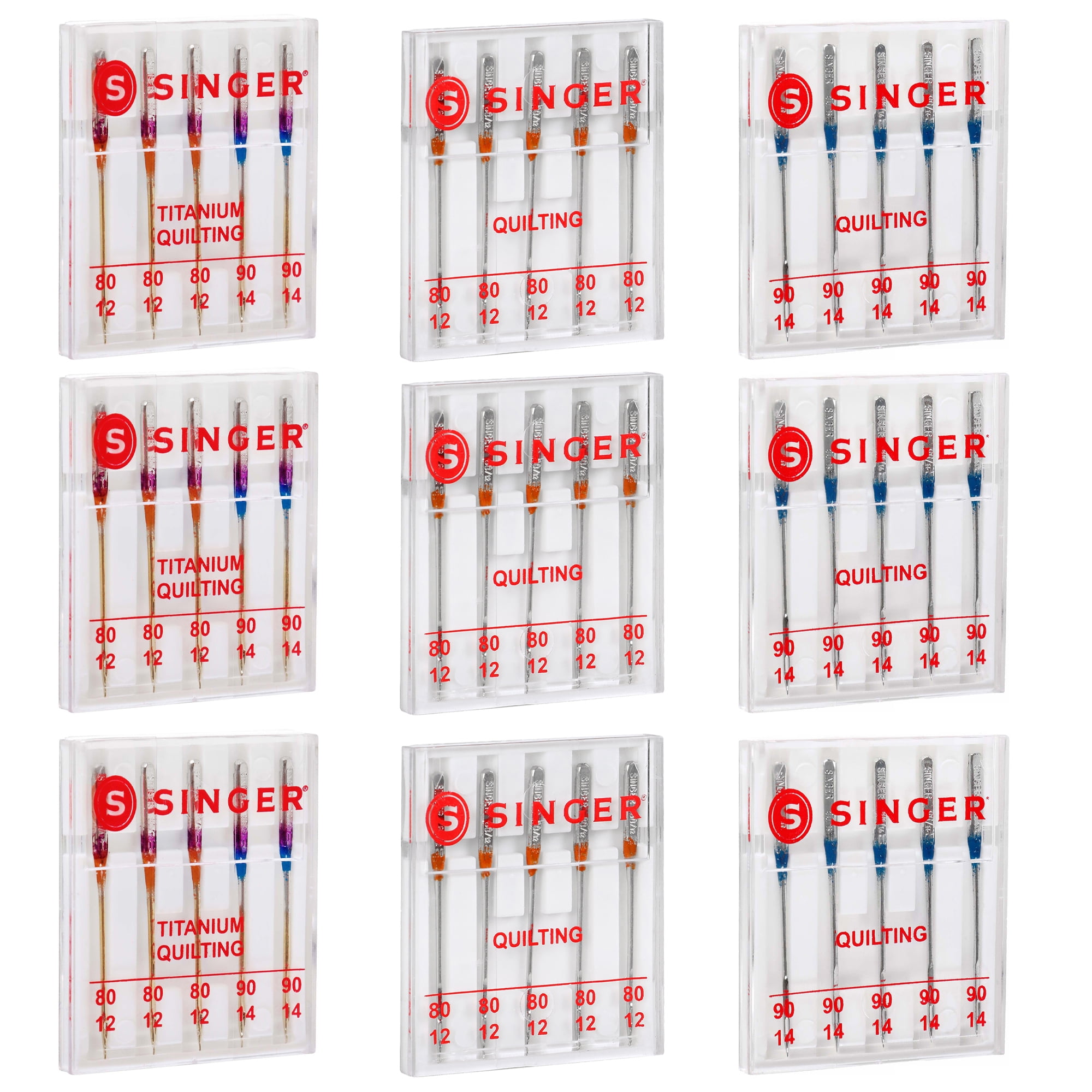 SINGER Titanium Quilting and Standard Quilting Sewing Machine Needles