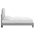 thumbnail image 5 of Modway Lindsey Performance Velvet King Platform Bed in Light Gray, 5 of 9