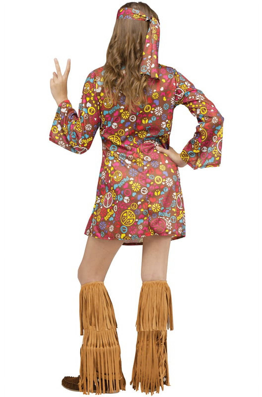  Fun World Peace & Love Hippie Costume, Medium 8-10, Multicolor  : Clothing, Shoes & Jewelry