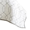 thumbnail image 4 of Jim 2 Piece Twin Size Reversible Coverlet Set - Geometric White and Gray, 4 of 5