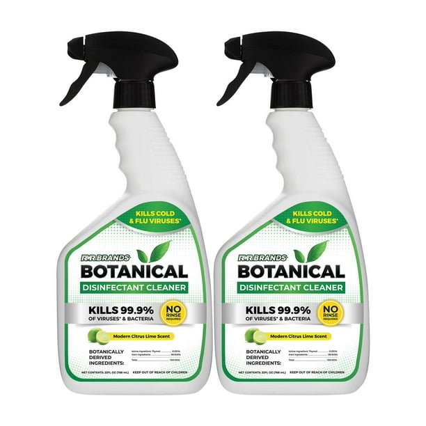 RMR Brands Botanical Disinfectant Cleaner Spray, Modern Citrus Lime