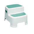 thumbnail image 4 of Double up Toddlers Step Stool Step Stool Stable Multifunctional Wide Step Two Step Stool for Kids, Toilet Stool for Bedroom, lake green, 4 of 8
