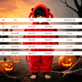 thumbnail image 3 of Ruyang Kids Hooded Jumpsuit Red Devil Zip Up Jumpsuit with Horns Wing Outfit Boys Girls Halloween Clothes Plush Party Dress Up Sets, 3 of 8