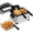 Silver-Smart Touch Control, variant on Costway Electric Deep Fryer 5.3 QT/21-Cup Stainless Steel 1700W with Triple Basket Silver