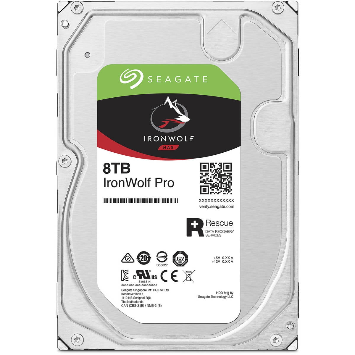 Seagate IronWolf Pro 8TB SATA III 3.5" Internal NAS Hard Drive, 7200 RPM, 2-Pack