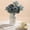 White WH, variant on Xecvkr Plastic Imitation Glazed Vase White Red Blue Living Room Flower Arrangement TV Cabinet Dried Fresh Flower Pot Versatile 8.1x3.5in 1 Piece