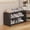B, variant on EGNMCR Shoe Rack,Shoe Rack for Closet Dormitory Shoe Rack Easy Storage Bed Storage Artifact Multi-layer Household Table Bottom Small Narrow Shoe Cabinet Shoe rack