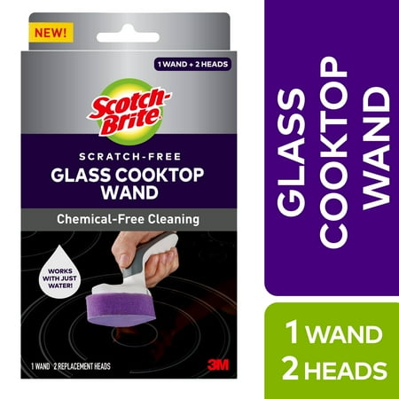 Scotch-Brite Non-Scratch Glass Cooktop Wand with 2 Replacement Heads