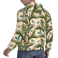 thumbnail image 6 of Lsque Butterflies And Peacock Feathers Pattern Casual Men's Hoodie,Hooded Sweatshirt with Kangaroo Pocket,Pullover Hoodie-Large, 6 of 7