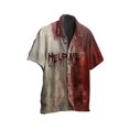 thumbnail image 1 of Men's Casual Halloween Prints Short Sleeve Single Breasted Lapel Shirt4XL, 1 of 3