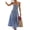 Blue, variant on utcoco Denim Dress for Women Sleeveless Button Down Slim Fit Midi Jean Dresses for Women 2026
