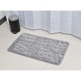 thumbnail image 4 of Bath Rug Memory Foam Mat 3D Pebble Light Gray 32"L x 20"W, 4 of 6