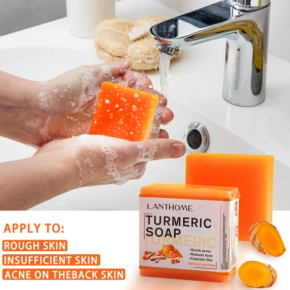 Hauiodp Ginger Soap Turmeric Soap Oil Soap Cleansing Cleansing Bath Soap Cleansing Soap