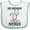 White and Blue, variant on Inktastic Nurse Mom Kids Nursing Girls Baby Bib