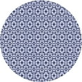 thumbnail image 1 of Ahgly Company Indoor Round Patterned Heavenly Blue Area Rugs, 4' Round, 1 of 6