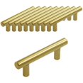 thumbnail image 1 of Modern Look Gold Cabinet Handles, Smooth Surface Stainless Steel Drawer Pulls with Rounded Edges Design for Kitchen Bedroom Furniture and Elegant Addition (10PCS), 1 of 5