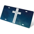 thumbnail image 4 of License Plate Frame Covers It is Well with My Soul Car License Plates Encouraging Vanity Tag Car Front Plate Merry Christmas for Auto Car Bike Motorcycle Vehicle 6"x12", 4 of 7