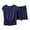 Blue, variant on Timegard Summer Outfits for Women Lightweight Soft Loungewear V Neck Shorts Loose Solid Color Pjs Sets
