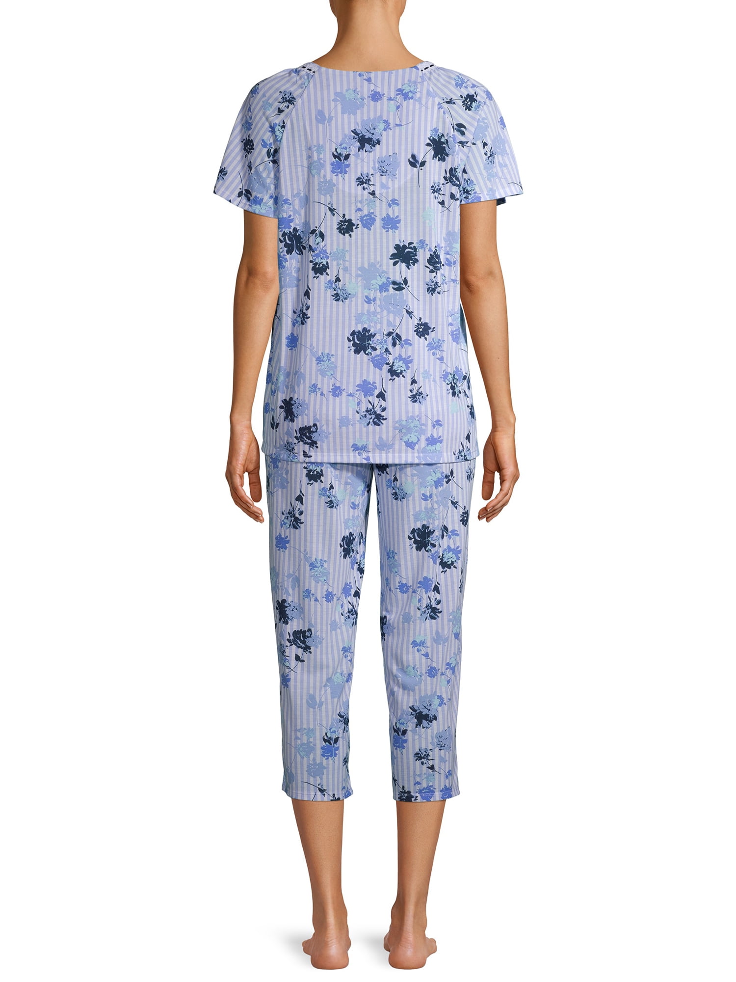 Secret Treasures Women's and Women's Plus Traditional Short Sleeve 2-Piece Pajama Set