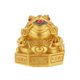thumbnail image 2 of Elegant Gold Office Toad Decor Resin Figurine Feng Shui Desktop Sculpture Home Accessory for Prosperity, 2 of 5