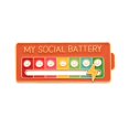 thumbnail image 2 of Innovador broche poder social nueva insignia personalizada pin humor pareja (naranja) (broche poder social-Naranja 1 pieza), 2 of 6