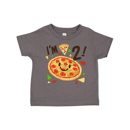

Inktastic Im Two! Pizza Birthday Party Gift Toddler Boy or Toddler Girl T-Shirt