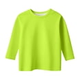 thumbnail image 4 of Krdevn Girls Long Sleeve Rash Guard UPF 50+ Sun Protection Swim Shirt,12-13 Years, 4 of 4