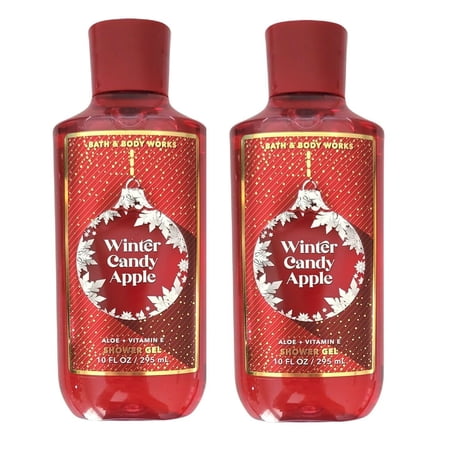 Bath And Body Works Winter Candy Apple Shower Gel Gift Sets 10 Oz 2 Pack (Winter Candy Apple).