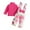 G-Hot Pink, variant on yuuuggc Toddler Girls Clothes Suspender Jumpsuit Long Sleeve Ruffled Romper + Cute Cartoon Pants + Headband Fall Winter Outfits(,0-3 Months)