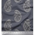 thumbnail image 1 of Soimoi Poly Georgette Fabric Paisley Block Fabric Prints by Yard 52 Inch Wide, 1 of 3