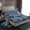 Blue, variant on Feelyou Lake House Teens Bed Sheets, Blue Stripes Abstract King Sheets, Vintage Japanese Style Sheet Set, Super Cozy Room Decor, 4pcs