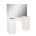 thumbnail image 4 of Boahaus Venus White Makeup Vanity Desk (Crystal Ball Knobs), 4 of 6