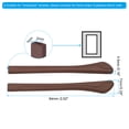 thumbnail image 2 of Uxcell Glasses End Tips 4 Pairs Eyeglass Anti Slip Ear Sock Pieces Tube Sleeve Replacement Temple, Brown Style 12, 2 of 5