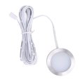 thumbnail image 2 of 6PCS DC12V 1W LED Puck Light Gabinete Lámpara con enchufe de EE. UU. Adaptador de AC100-240V y divisor blanco, 2 of 8
