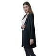 thumbnail image 3 of Moomaya Womens Full Sleeves Shrug Open Front Long Lightweight Casual Cardigan, 3 of 7