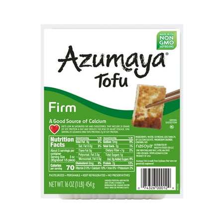 Azumay Firm Natural Tofu 16oz, Refrigerated