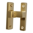 thumbnail image 4 of Pestillo de puerta de Pestillo de bloqueo con tornillos de fijación Hardware resistente Pestillo abatible Cerradura de puerta de seguridad Dorado, 4 of 8