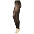 thumbnail image 2 of Hanes Womens X-Temp Footless Tights, TL, Black, 2 of 4