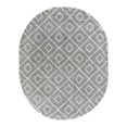 thumbnail image 3 of Unique Loom Trellis Shag Collection Area Rug - Ruth (7' 10" x 10' Oval Gray/Ivory), 3 of 11