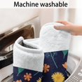 thumbnail image 3 of Pioneer Flower Floral Print Pattern Bathroom Rugs Mat, Non Slip Microfiber Bathroom Rug with Rubber Backing, Soft Mats for Bathroom Floor Tub Shower, 17"x47", 3 of 3