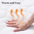 thumbnail image 3 of JEAREY Temperature Regulating Electric Heated Mattress With Controllers Queen - White, 3 of 5
