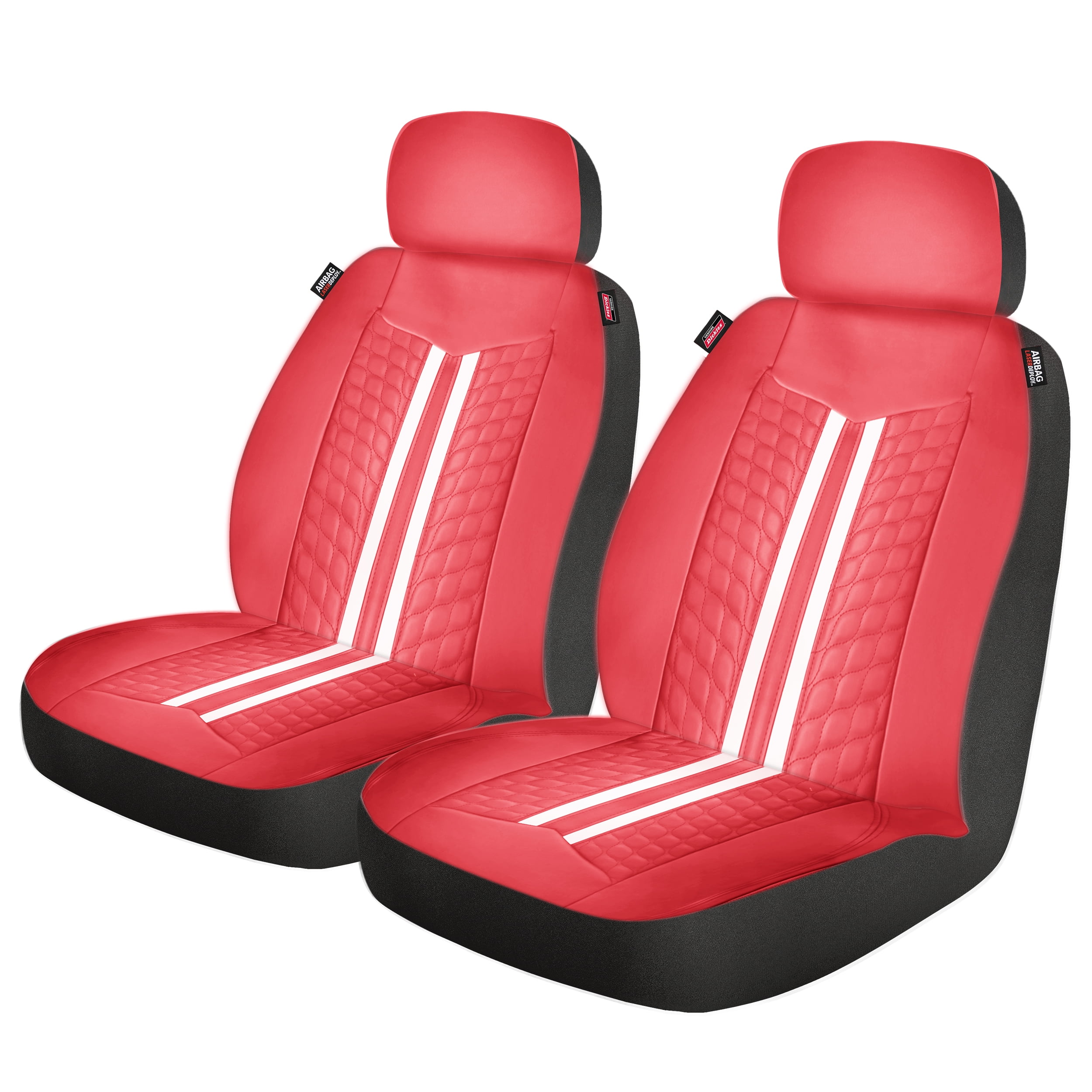 Genuine Dickies Classic 2 Piece Low Back Car Seat Cover, Espirit Red, 41841WDI