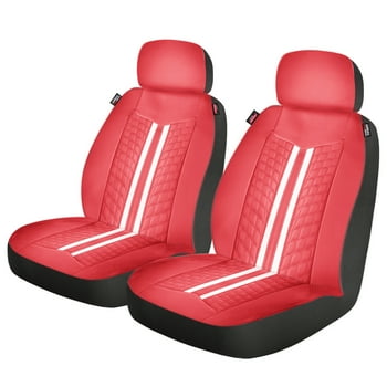 Genuine Dickies Classic 2 Piece Low Back Car Seat Cover, Espirit Red, 41841WDI