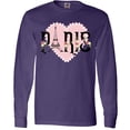 thumbnail image 3 of Inktastic Paris Pink Heart Eiffel Tower with Flowers Long Sleeve T-Shirt, 3 of 5