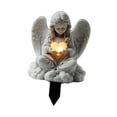 thumbnail image 2 of Letrero decorativo de jardín 2D con diseño de ángel, accesorio de jardín, decoración plana de acrílico Chica, 2 of 9