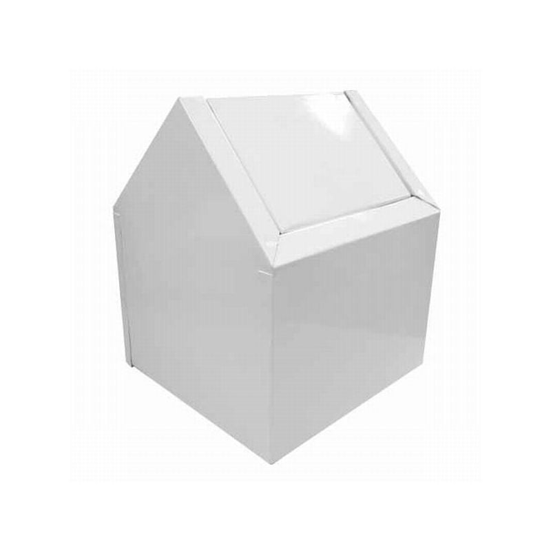 Hospeco Sanitary Napkin Receptacle with Poly Disposal Liner, Red, 9" x