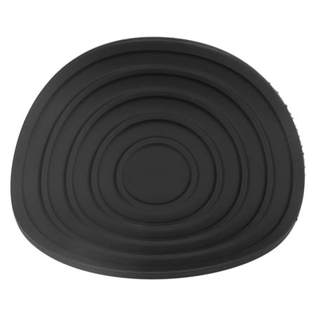 

Round Coasters Decorative Practical Small Compact Easy Storage Kitchen Coasters Food Grade Silicone Thickened Design For Home For Restaurant Black