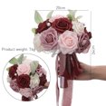 thumbnail image 3 of Portable Bridal Artificial Rose Holding Flowers Wreath Wedding Party Decorations For Bride Bridesmaids, 3 of 7