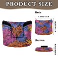 thumbnail image 2 of Haosy Colorful Palm Leaf Golf Mallet Putter Cover Strong Magnetic Leather Golf Club Headcover Closure, 2 of 7