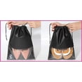thumbnail image 2 of atorakushon Indian Non Woven Fabric Shoe Cover Travelling Shoe Storage Bag Footwear Organiser Pouch Shoe Bag Black Pack of 12, 2 of 5